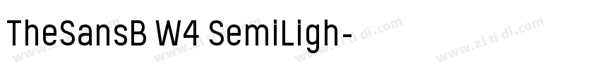 TheSansB W4 SemiLigh字体转换